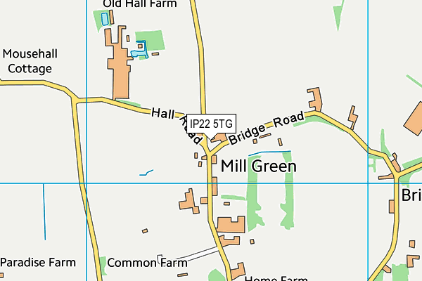 IP22 5TG map - OS VectorMap District (Ordnance Survey)