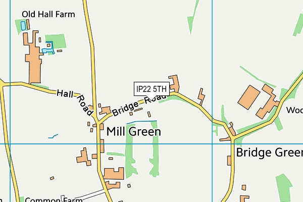 IP22 5TH map - OS VectorMap District (Ordnance Survey)