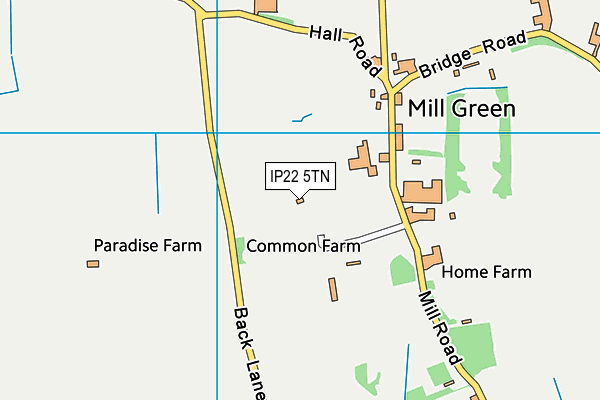 IP22 5TN map - OS VectorMap District (Ordnance Survey)