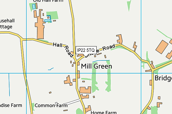 IP22 5TQ map - OS VectorMap District (Ordnance Survey)