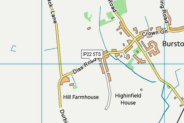 IP22 5TS map - OS VectorMap District (Ordnance Survey)