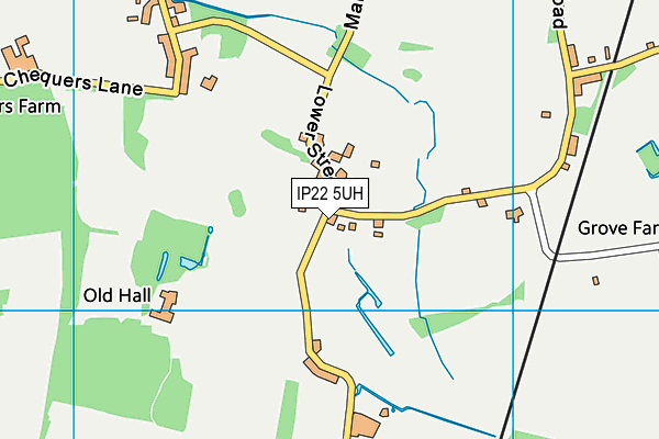 IP22 5UH map - OS VectorMap District (Ordnance Survey)
