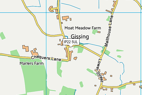 IP22 5UL map - OS VectorMap District (Ordnance Survey)