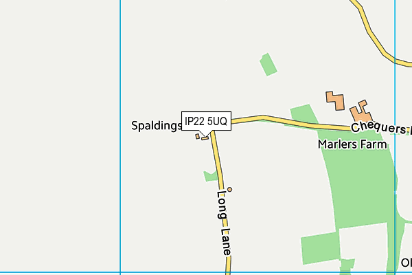 IP22 5UQ map - OS VectorMap District (Ordnance Survey)