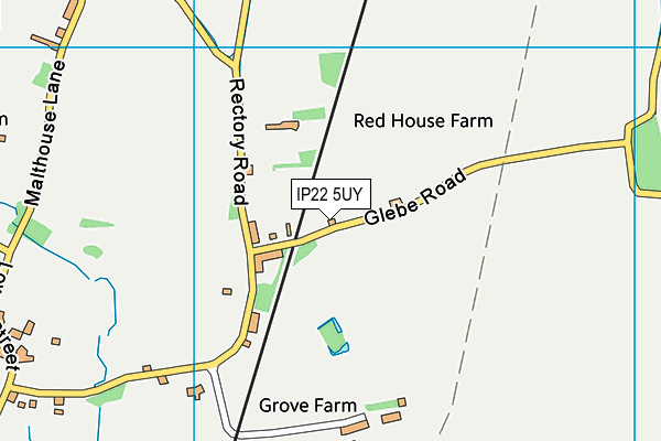 IP22 5UY map - OS VectorMap District (Ordnance Survey)