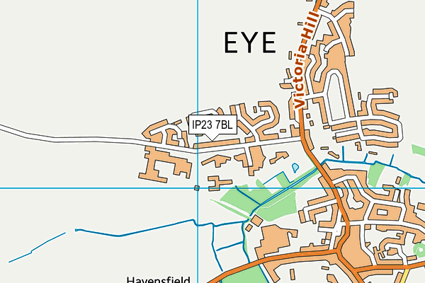 Hartismere Sports Centre map (IP23 7BL) - OS VectorMap District (Ordnance Survey)