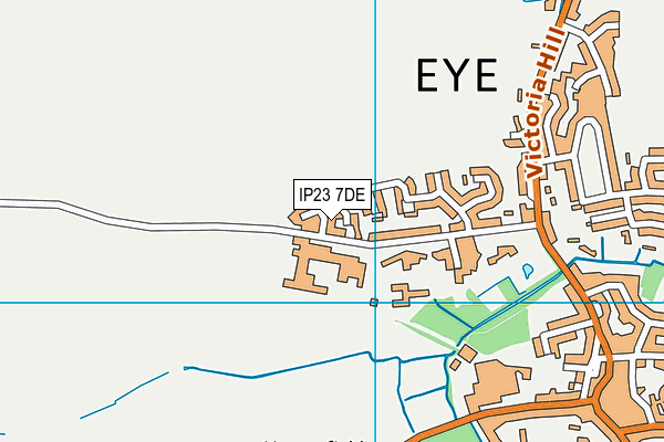 IP23 7DE map - OS VectorMap District (Ordnance Survey)