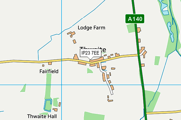 IP23 7EE map - OS VectorMap District (Ordnance Survey)