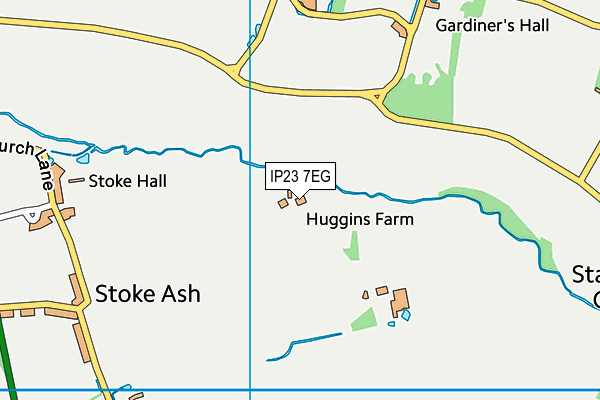 IP23 7EG map - OS VectorMap District (Ordnance Survey)