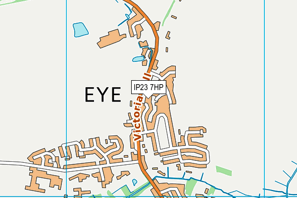 IP23 7HP map - OS VectorMap District (Ordnance Survey)