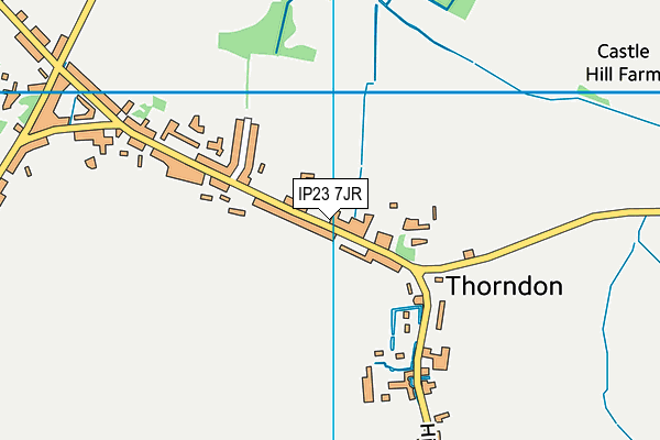 IP23 7JR map - OS VectorMap District (Ordnance Survey)