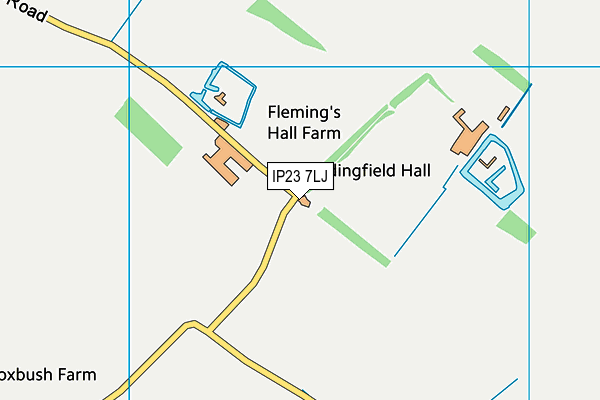 IP23 7LJ map - OS VectorMap District (Ordnance Survey)