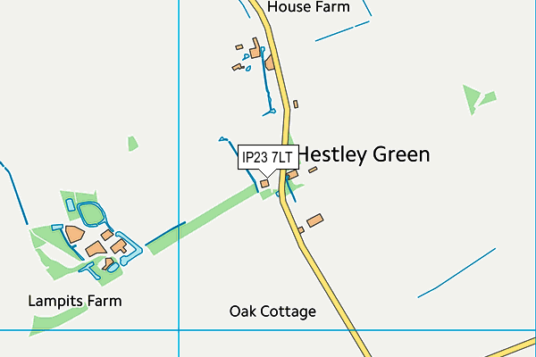 IP23 7LT map - OS VectorMap District (Ordnance Survey)