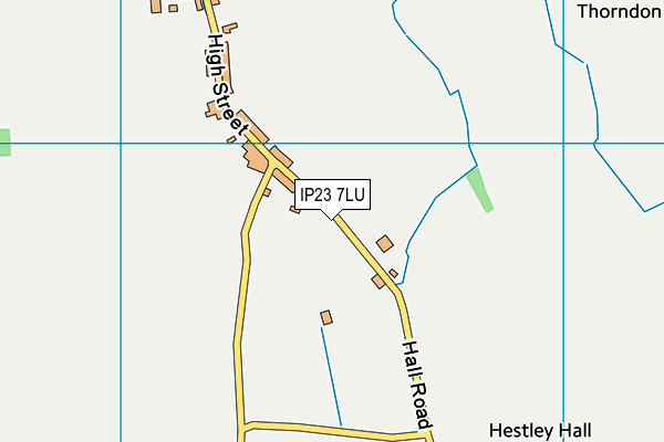 IP23 7LU map - OS VectorMap District (Ordnance Survey)