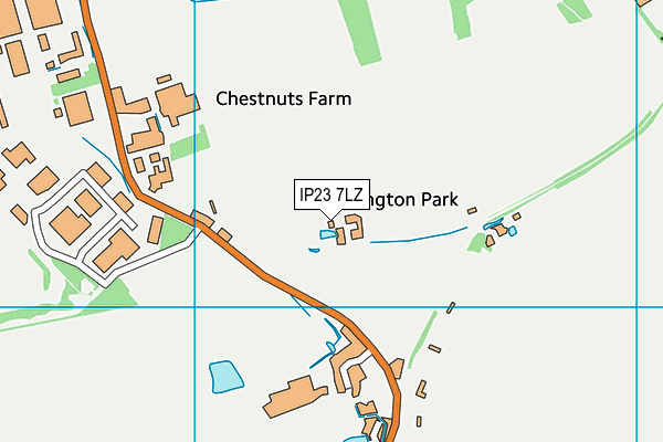 IP23 7LZ map - OS VectorMap District (Ordnance Survey)