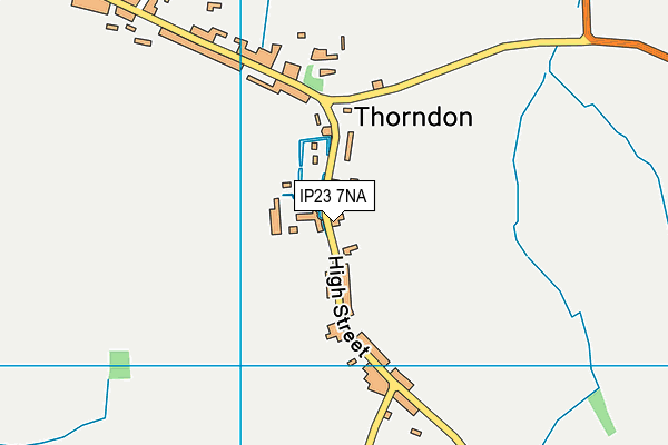 IP23 7NA map - OS VectorMap District (Ordnance Survey)