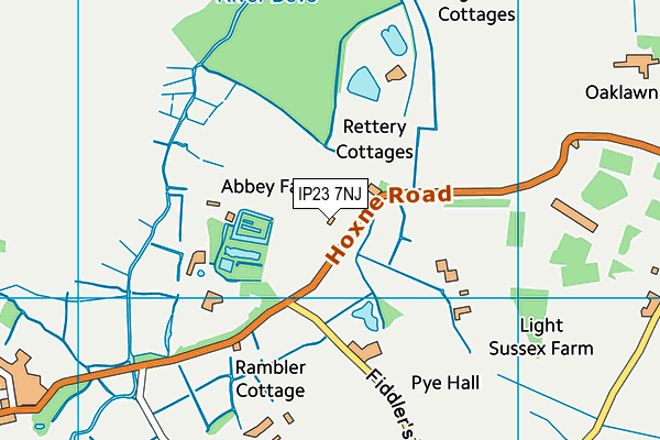 IP23 7NJ map - OS VectorMap District (Ordnance Survey)