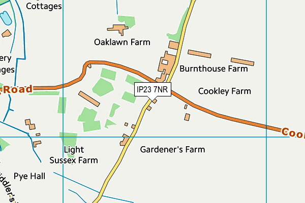 IP23 7NR map - OS VectorMap District (Ordnance Survey)