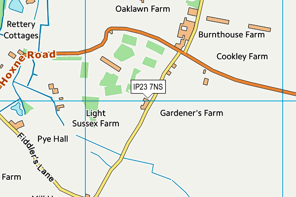 IP23 7NS map - OS VectorMap District (Ordnance Survey)