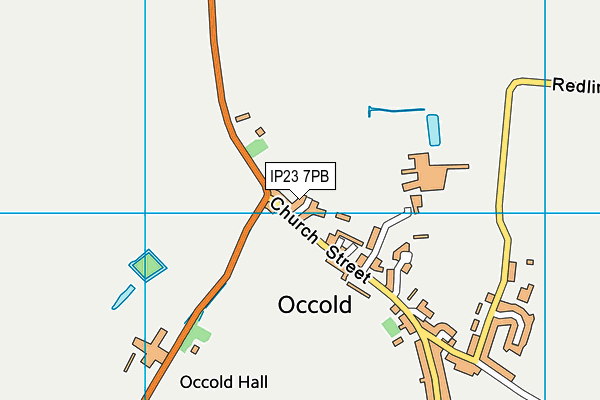 IP23 7PB map - OS VectorMap District (Ordnance Survey)