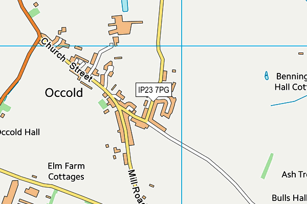 IP23 7PG map - OS VectorMap District (Ordnance Survey)