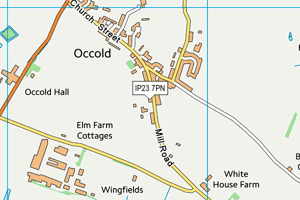 IP23 7PN map - OS VectorMap District (Ordnance Survey)