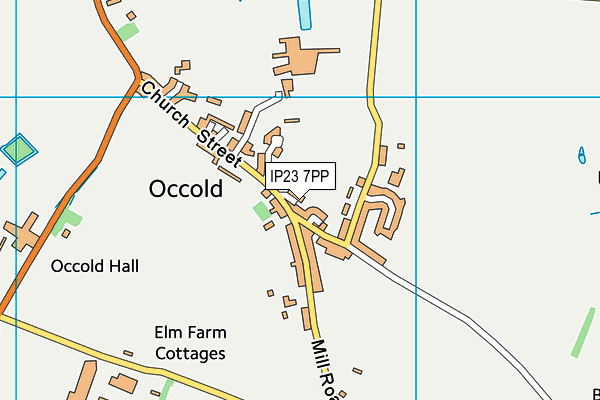 IP23 7PP map - OS VectorMap District (Ordnance Survey)