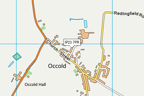 IP23 7PR map - OS VectorMap District (Ordnance Survey)