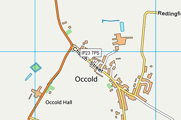 IP23 7PS map - OS VectorMap District (Ordnance Survey)