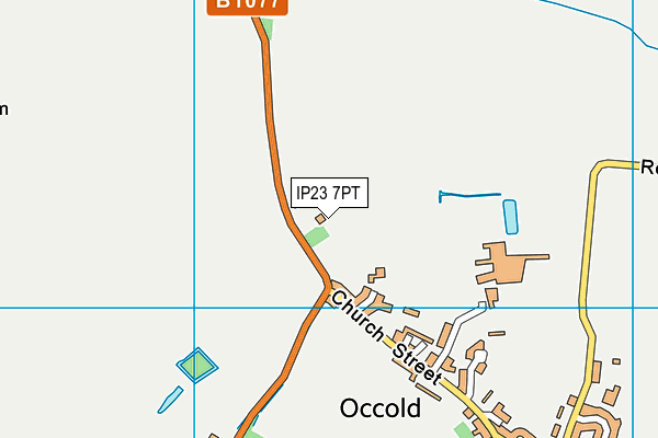 IP23 7PT map - OS VectorMap District (Ordnance Survey)