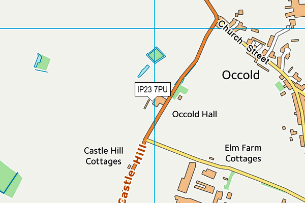 IP23 7PU map - OS VectorMap District (Ordnance Survey)