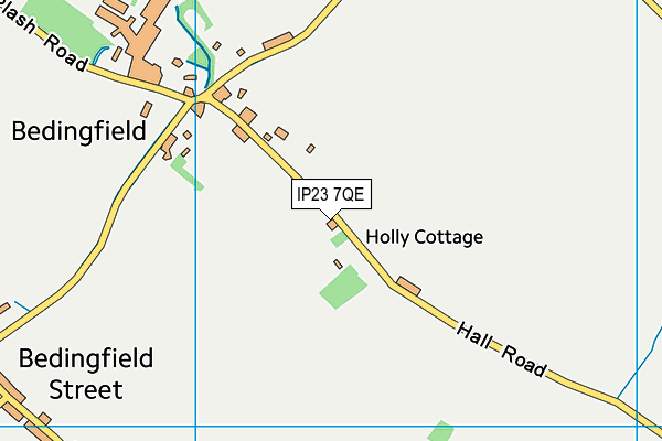 IP23 7QE map - OS VectorMap District (Ordnance Survey)