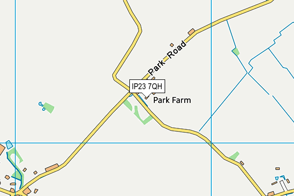 IP23 7QH map - OS VectorMap District (Ordnance Survey)