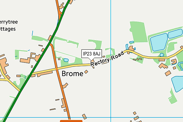 IP23 8AJ map - OS VectorMap District (Ordnance Survey)