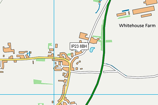 IP23 8BH map - OS VectorMap District (Ordnance Survey)