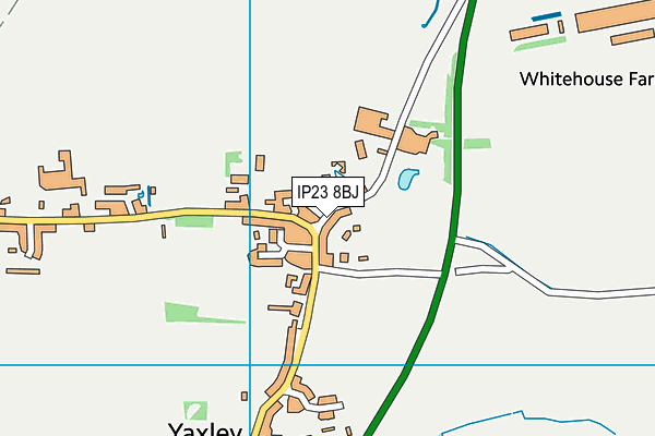 IP23 8BJ map - OS VectorMap District (Ordnance Survey)