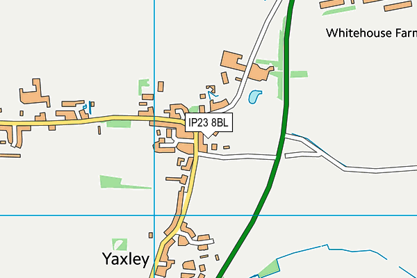 IP23 8BL map - OS VectorMap District (Ordnance Survey)