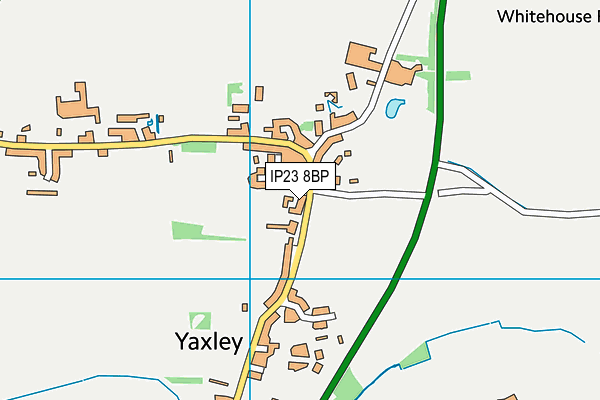 IP23 8BP map - OS VectorMap District (Ordnance Survey)