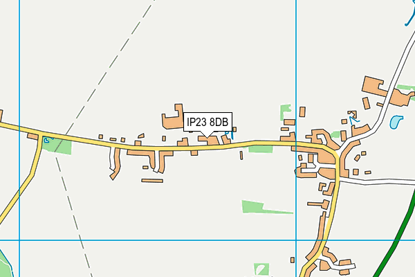 IP23 8DB map - OS VectorMap District (Ordnance Survey)