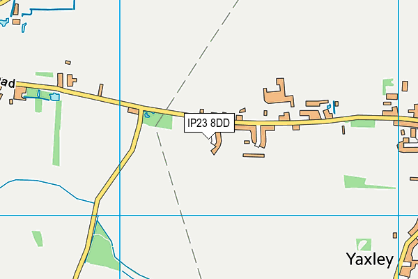 IP23 8DD map - OS VectorMap District (Ordnance Survey)