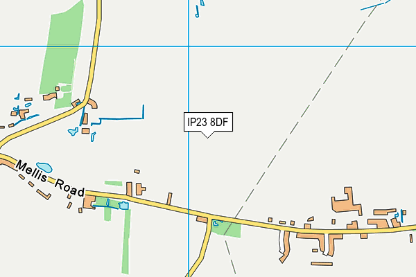 IP23 8DF map - OS VectorMap District (Ordnance Survey)