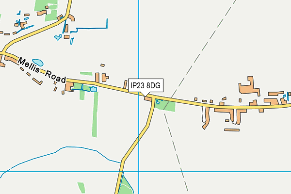 IP23 8DG map - OS VectorMap District (Ordnance Survey)