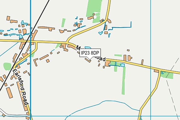 IP23 8DP map - OS VectorMap District (Ordnance Survey)