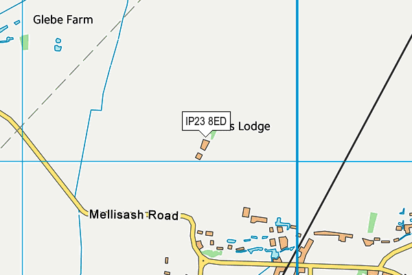 IP23 8ED map - OS VectorMap District (Ordnance Survey)