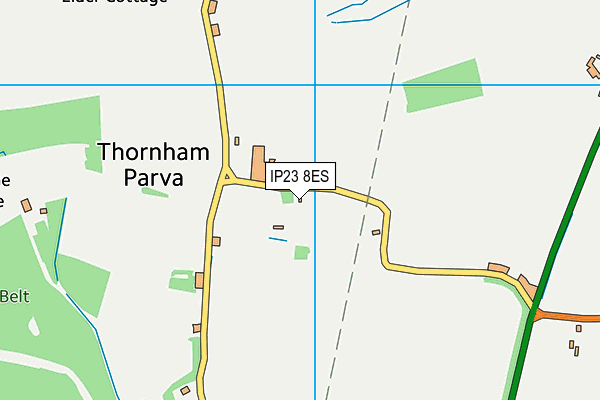 IP23 8ES map - OS VectorMap District (Ordnance Survey)