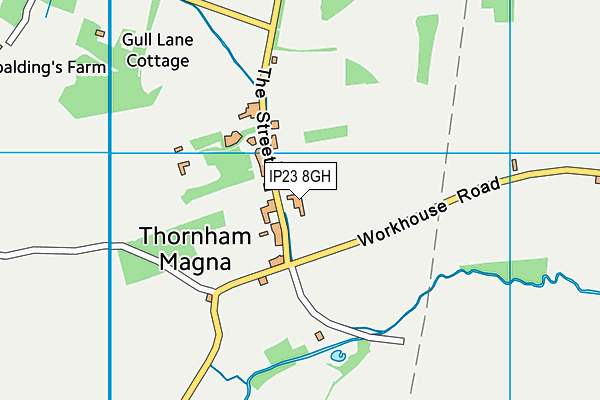 IP23 8GH map - OS VectorMap District (Ordnance Survey)