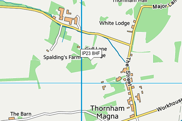 IP23 8HF map - OS VectorMap District (Ordnance Survey)