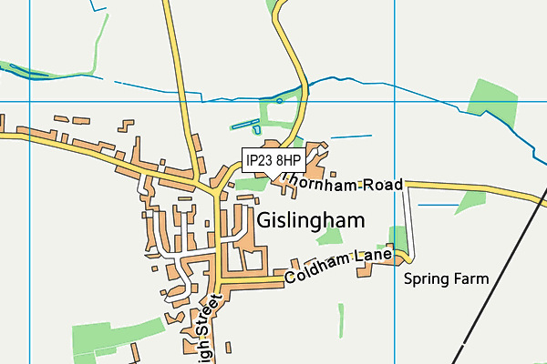 IP23 8HP map - OS VectorMap District (Ordnance Survey)