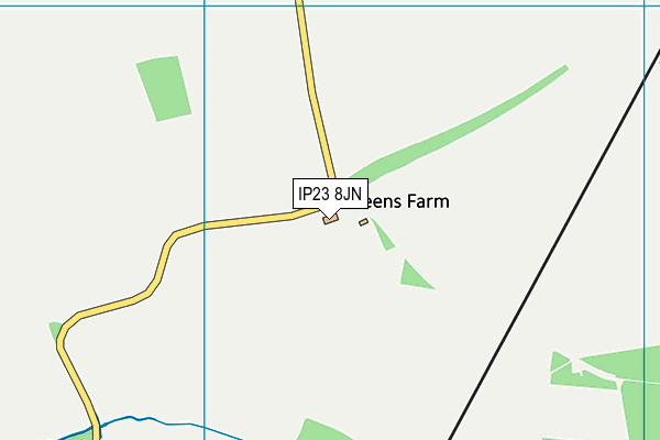 IP23 8JN map - OS VectorMap District (Ordnance Survey)