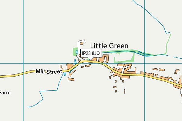 IP23 8JQ map - OS VectorMap District (Ordnance Survey)